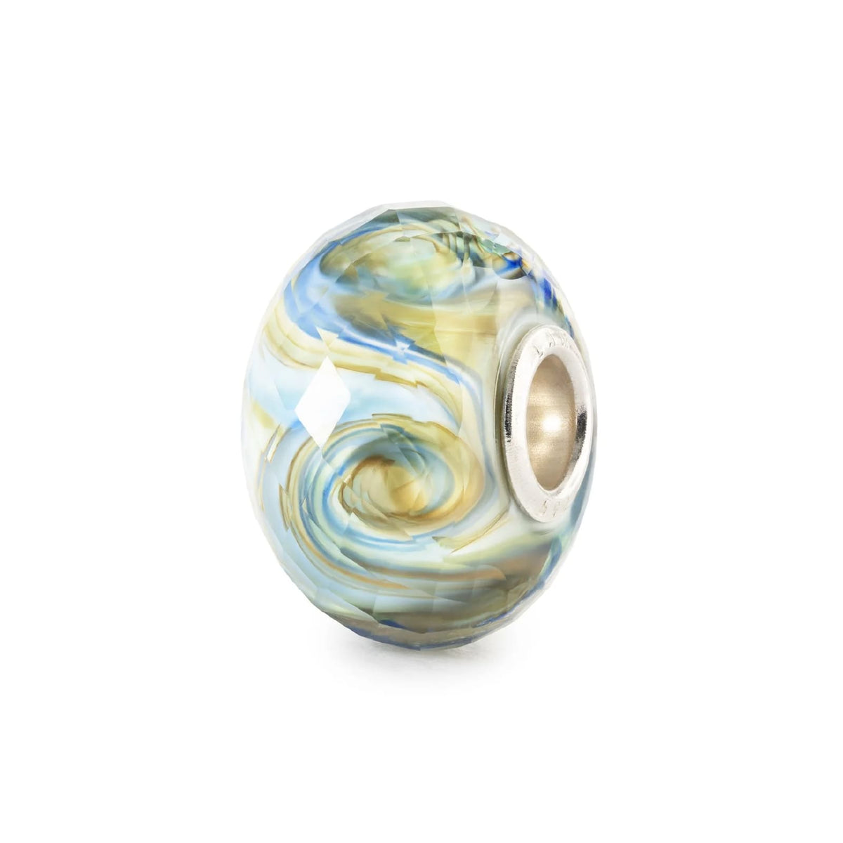 Charm Trollbeads Movimento Perpetuo in argento e vetro MISURA UNICA