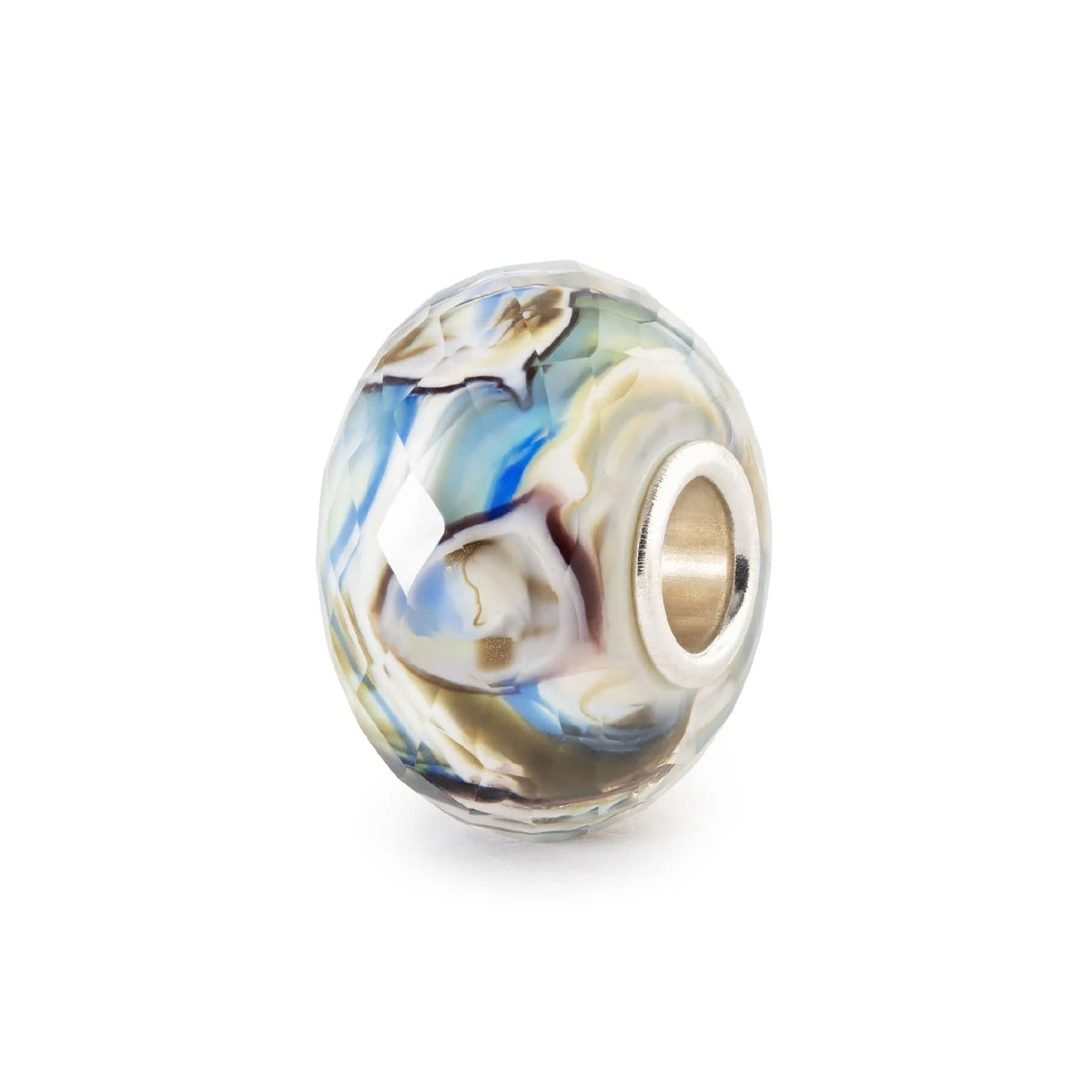 Charm Trollbeads Chiarezza Interiore in argento e vetro MISURA UNICA