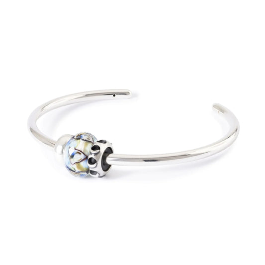 Charm Trollbeads Chiarezza Interiore in argento e vetro MISURA UNICA