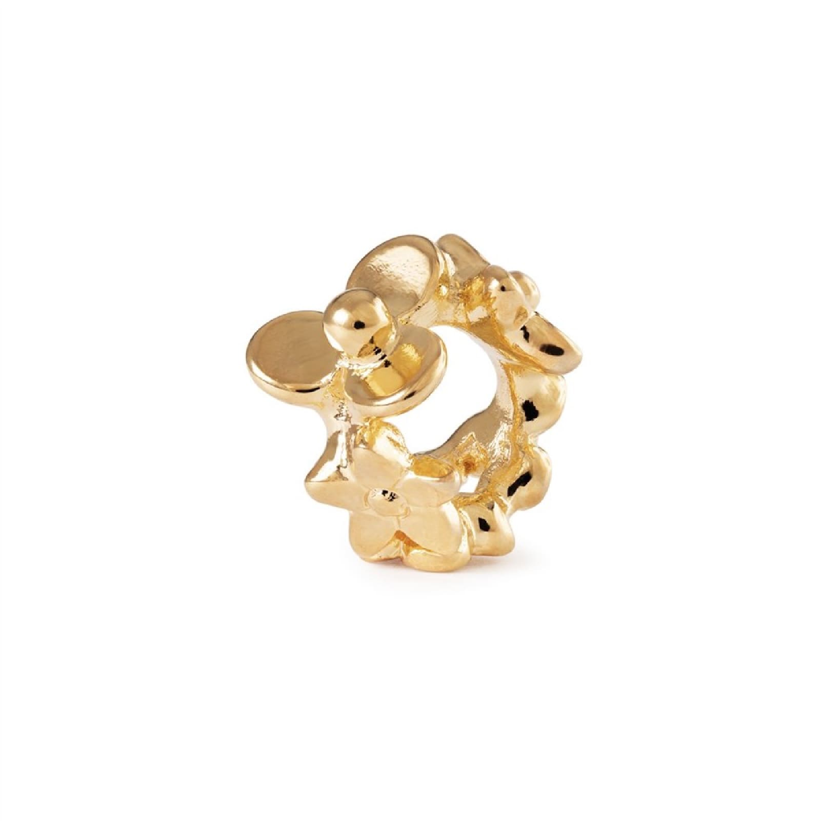 Beads Trollbeads Bouquet di Fiori placcato oro 18kt MISURA UNICA
