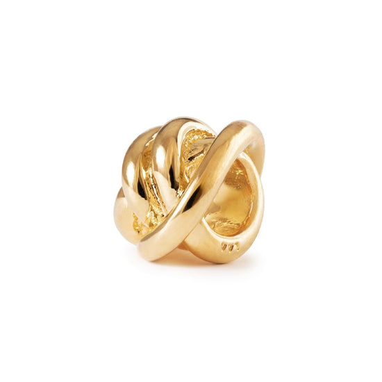 Beads Trollbeads Nodo della Fortuna placcato oro 18kt MISURA UNICA