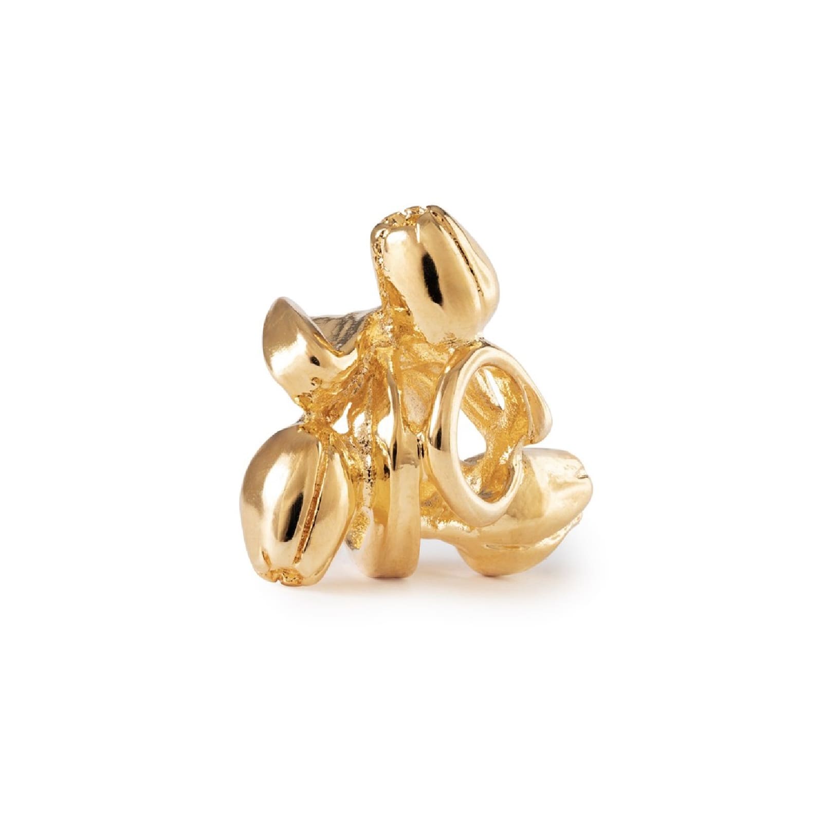 Beads Trollbeads Tulipani dell'Ottimismo placcato oro 18kt MISURA UNICA