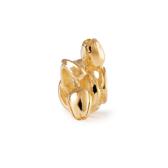 Beads Trollbeads Tulipani dell'Ottimismo placcato oro 18kt MISURA UNICA