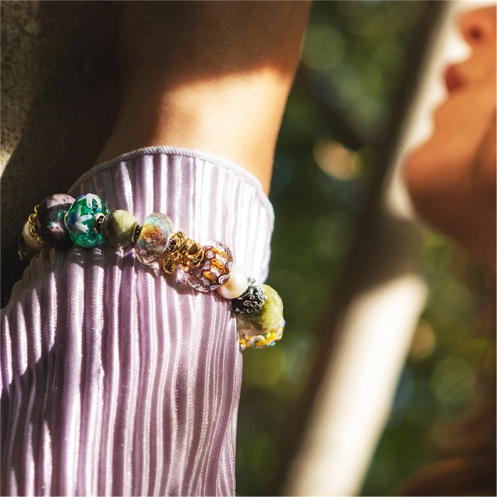 Beads Trollbeads Tulipani dell'Ottimismo placcato oro 18kt MISURA UNICA