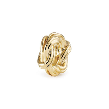 Charm Trollbeads Doppio nodo infinito in argento pvd oro MISURA UNICA