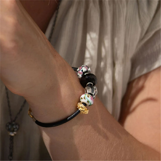 Charm Trollbeads Corona di Spighe in argento placcato oro MISURA UNICA