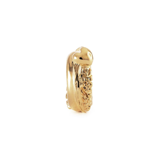 Stop Trollbeads Cuore del Raccolto in argento placcato oro MISURA UNICA