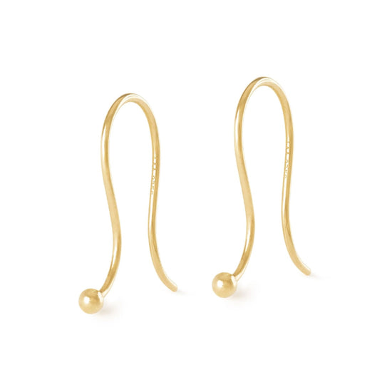 Orecchini monachella Trollbeads in argento dorato MISURA UNICA