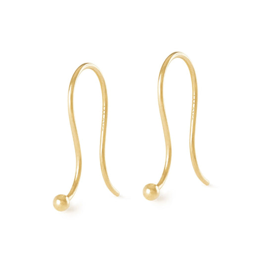 Orecchini monachella Trollbeads in argento dorato MISURA UNICA