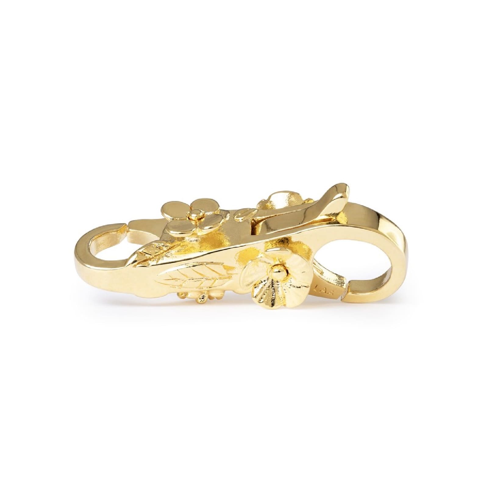 Chiusura moschettone Trollbeads placcati oro 18k con petali MISURA UNICA
