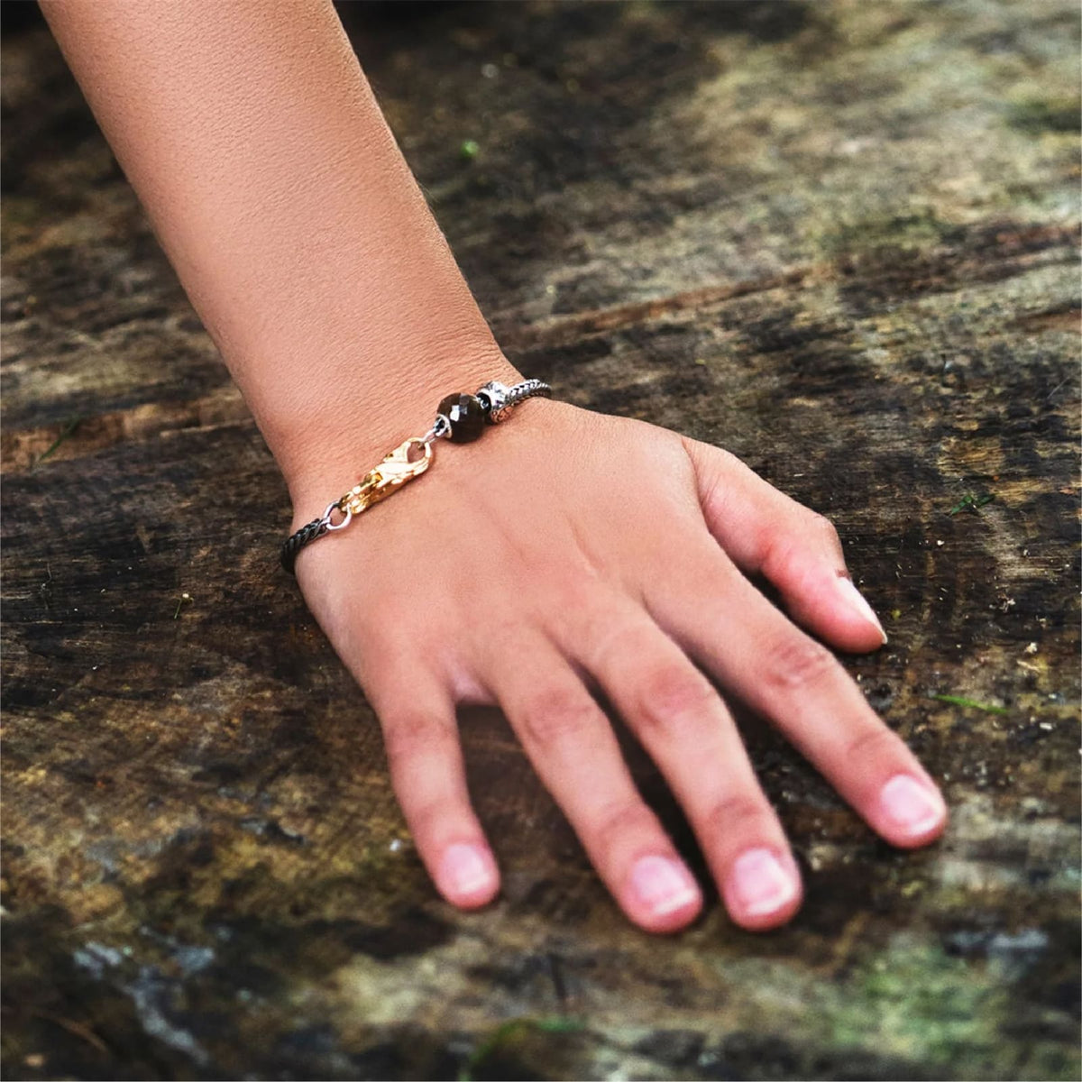 Chiusura Trollbeads Forza della Fenice in argento pvd oro MISURA UNICA
