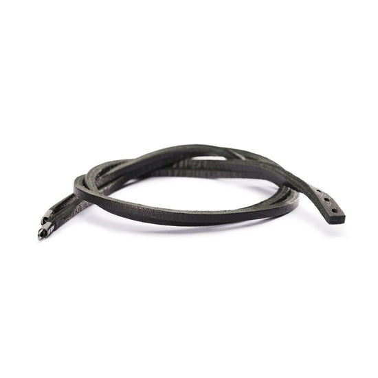 Bracciale multifilo Trollbeads realizzato in cuoio nero 36 cm