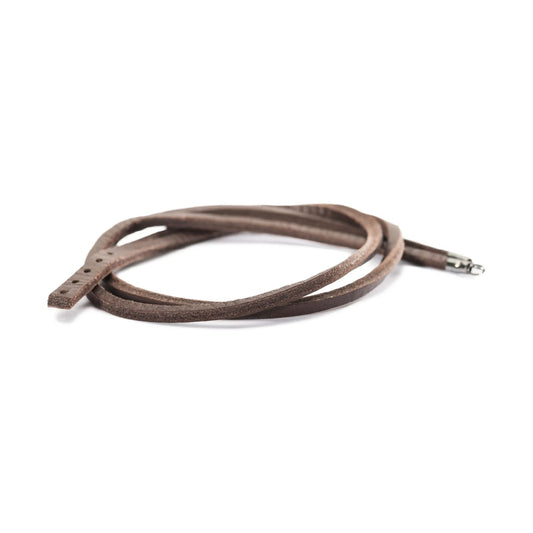 Bracciale multifilo Trollbeads realizzato in cuoio marrone 36 cm