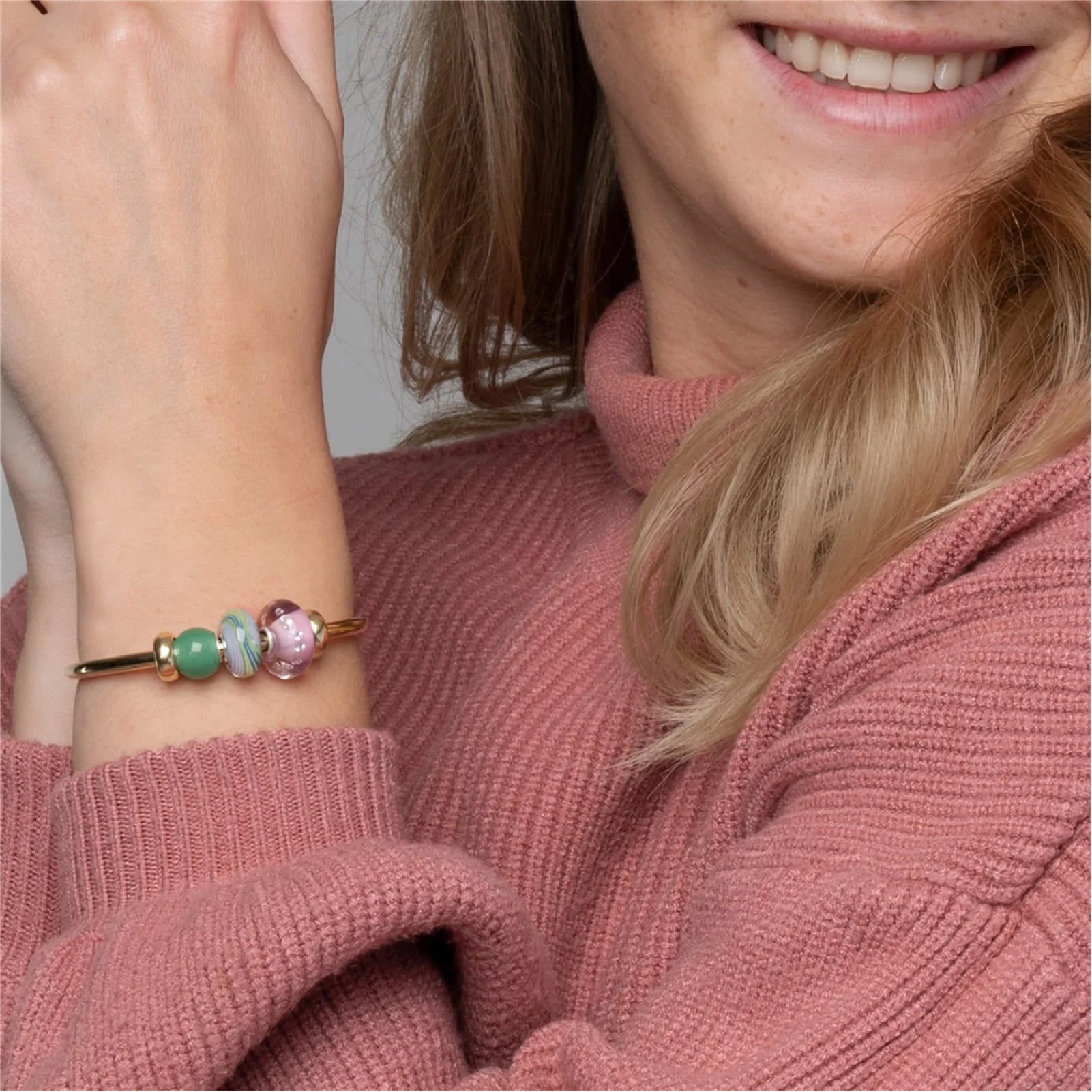 Beads da donna Trollbeads con avventurina rotonda MISURA UNICA