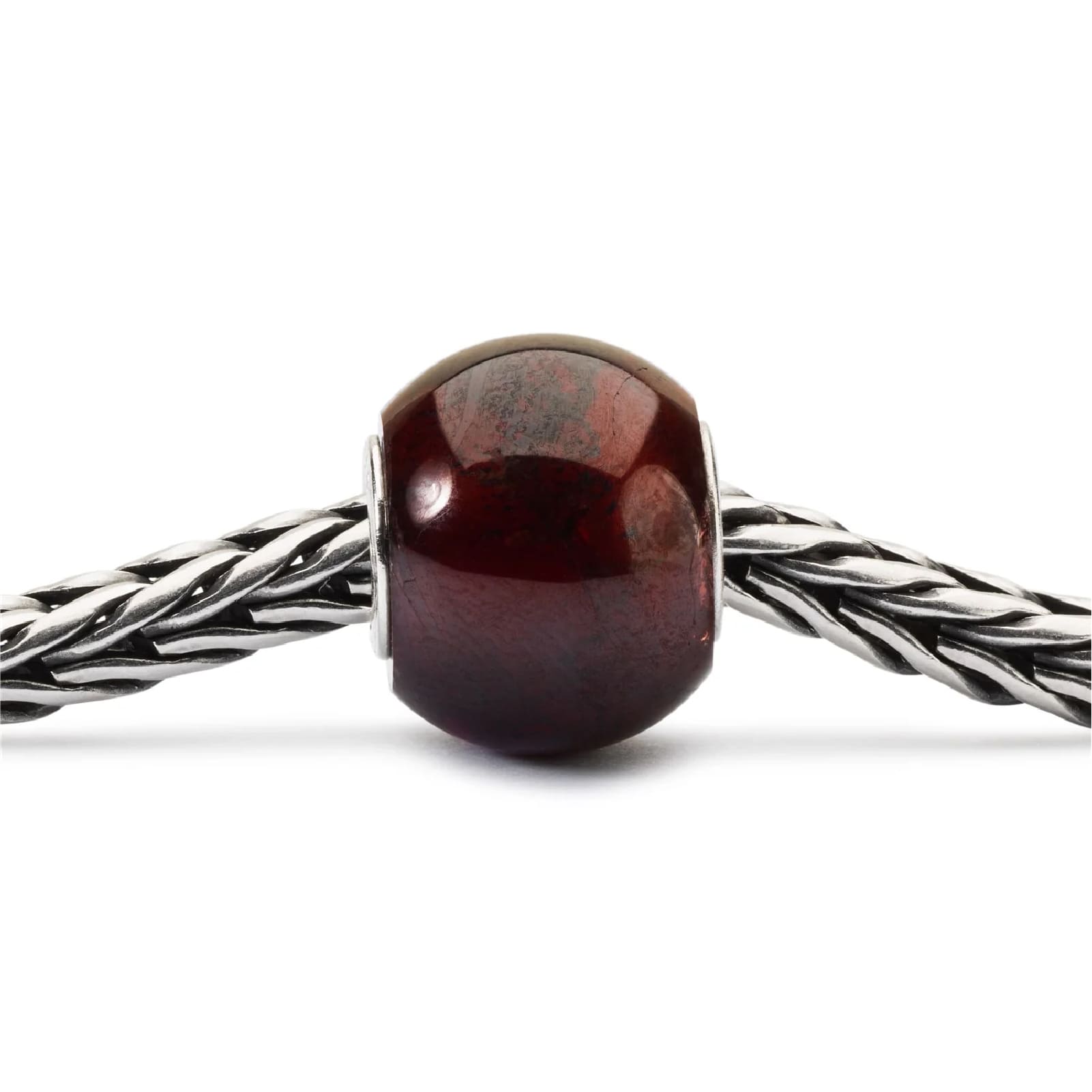Beads da donna Trollbeads con pietra granato rotonda MISURA UNICA