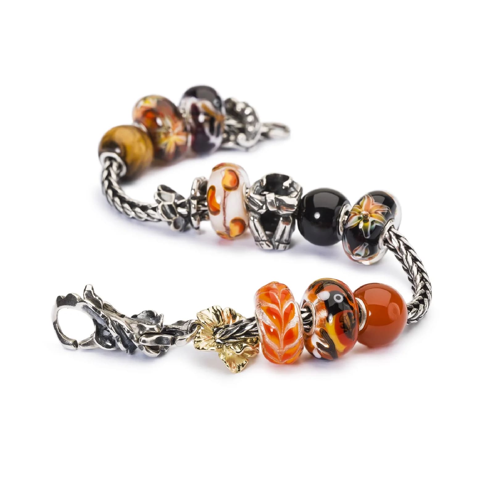 Beads da donna Trollbeads con onice rosso rotondo MISURA UNICA