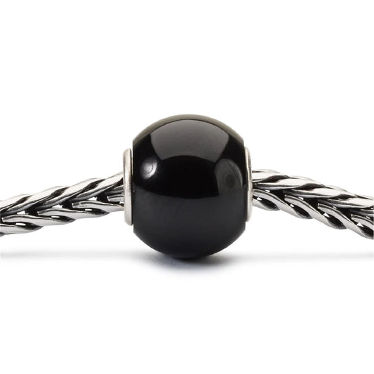 Beads da donna Trollbeads con pietra onice nero rotondo MISURA UNICA