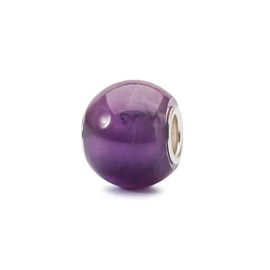 Beads da donna Trollbeads con pietra ametista rotonda MISURA UNICA