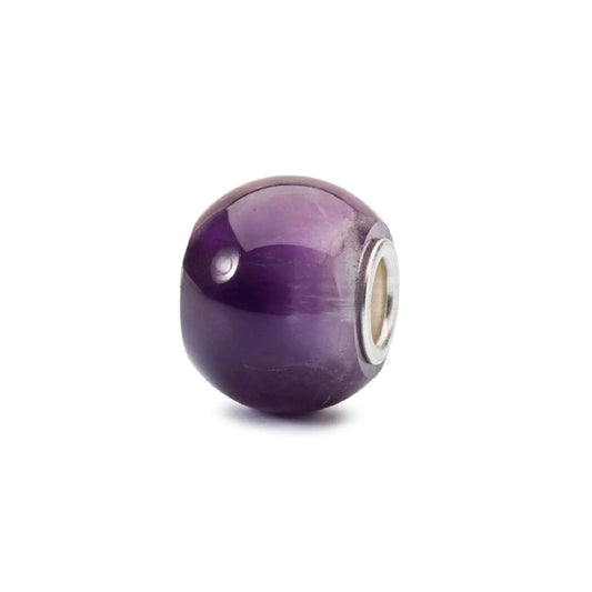 Beads da donna Trollbeads con pietra ametista rotonda MISURA UNICA