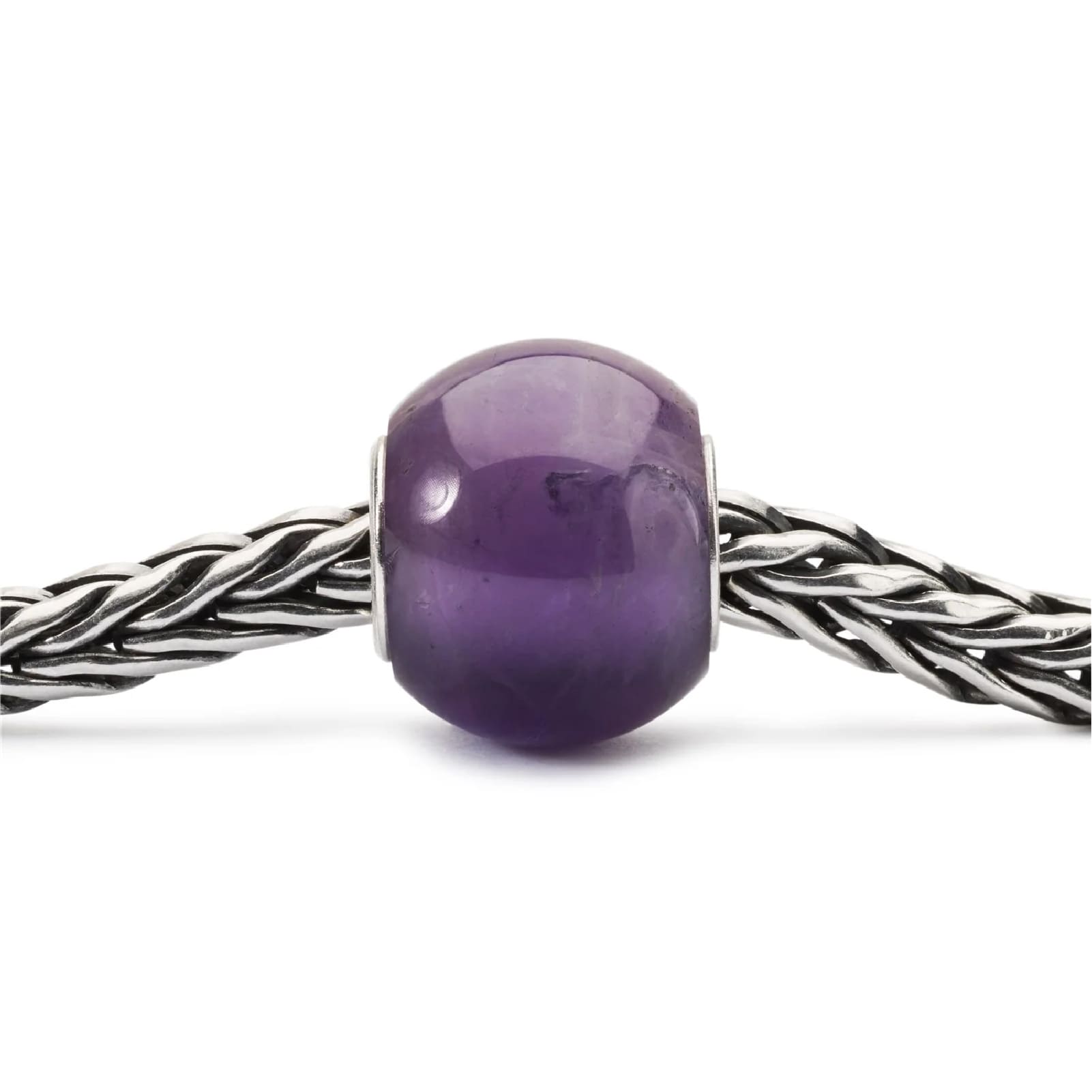 Beads da donna Trollbeads con pietra ametista rotonda MISURA UNICA