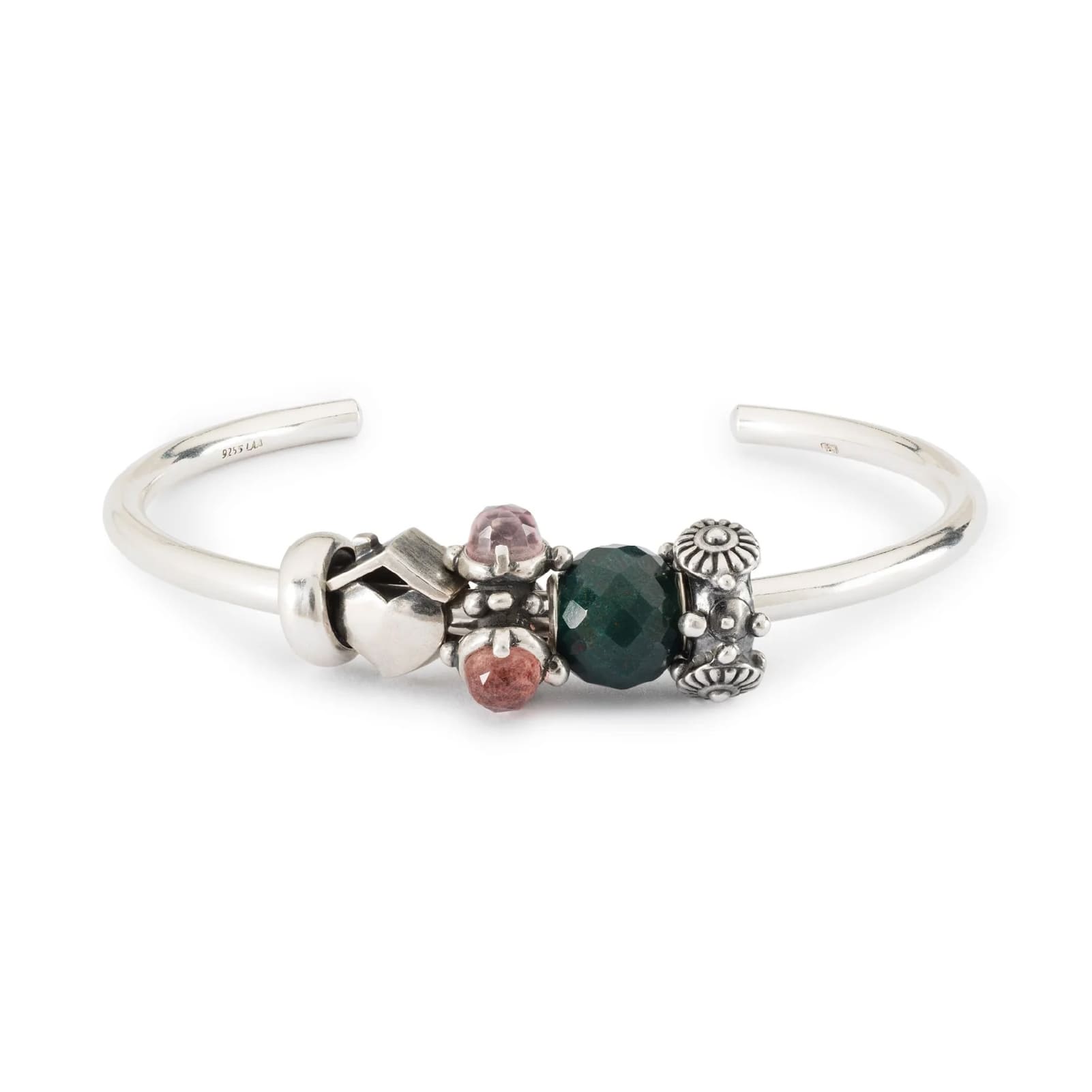 Beads Trollbeads con calcedonio rotondo sfaccettato MISURA UNICA