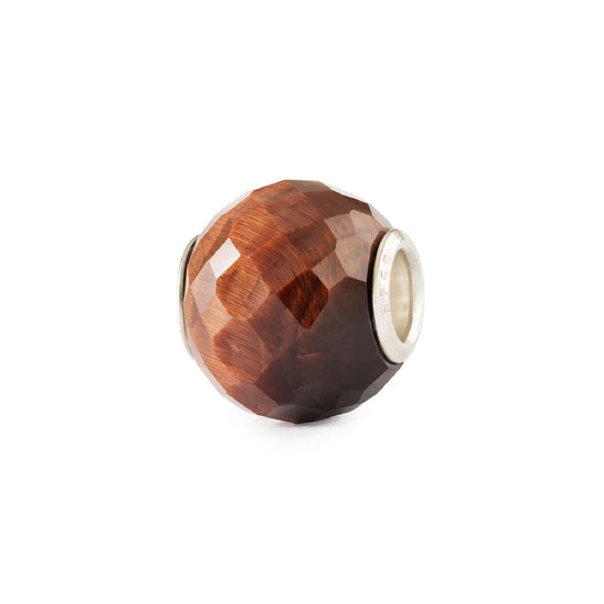 Beads Trollbeads Occhio di Tigre Rosso Rotondo Sfaccettato MISURA UNICA