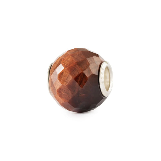 Beads Trollbeads Occhio di Tigre Rosso Rotondo Sfaccettato MISURA UNICA