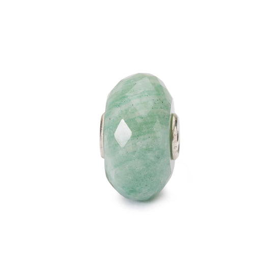 Beads Trollbeads con pietra di amazzonite sfaccettata MISURA UNICA