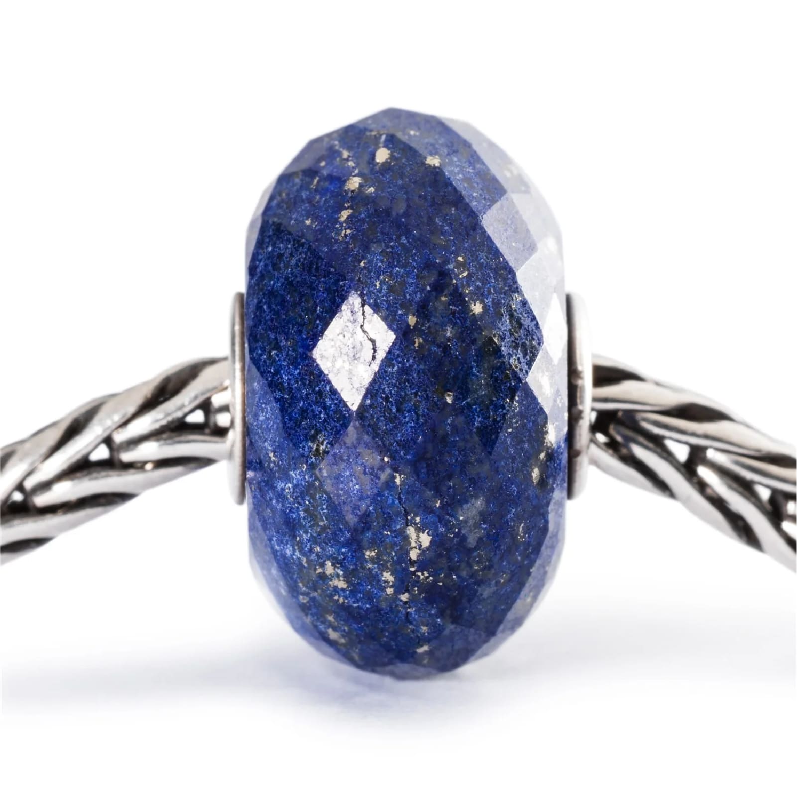 Beads Trollbeads con pietra di lapislazzuli sfaccettata MISURA UNICA