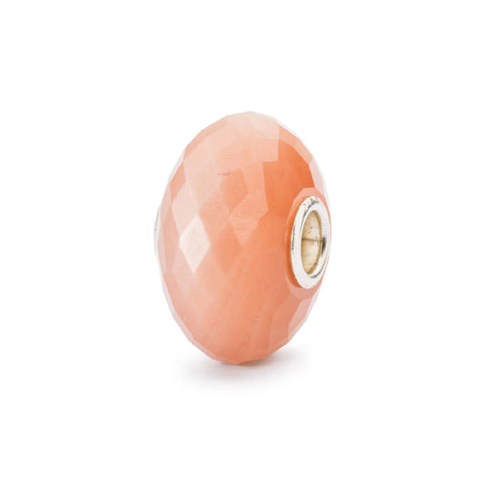 Beads Trollbeads con pietra di luna rosa sfaccettata MISURA UNICA
