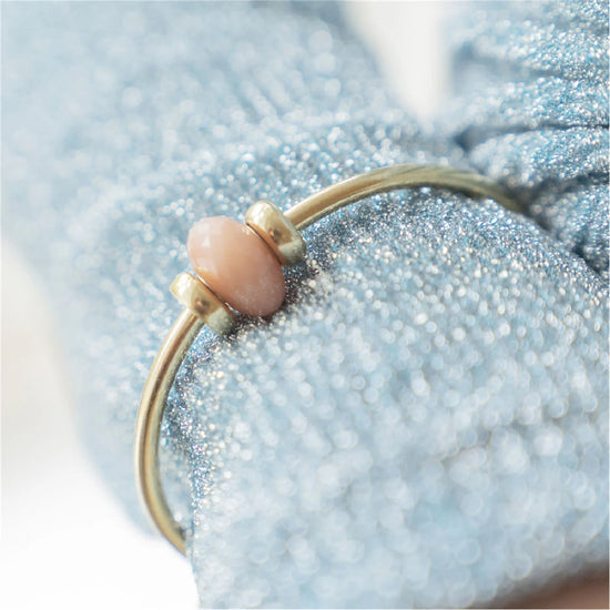 Beads Trollbeads con pietra di luna rosa sfaccettata MISURA UNICA