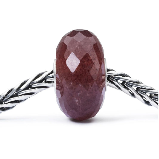 Beads Trollbeads con quarzo fragola rosa sfaccettata MISURA UNICA