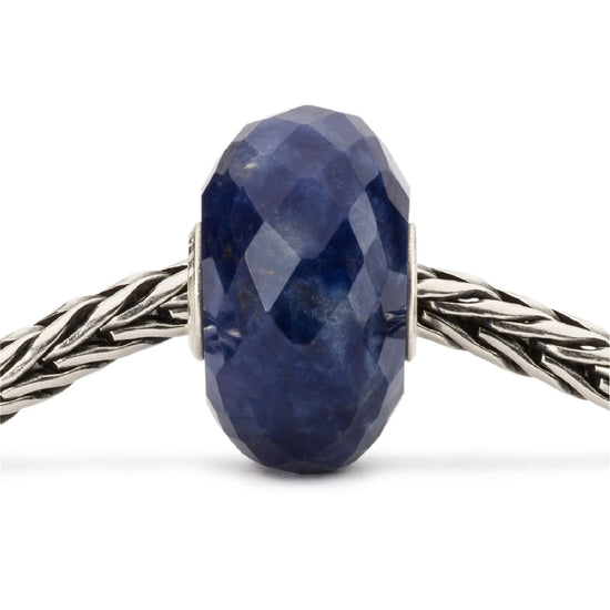 Beads donna Trollbeads pietra di sodalite blu sfaccettata MISURA UNICA