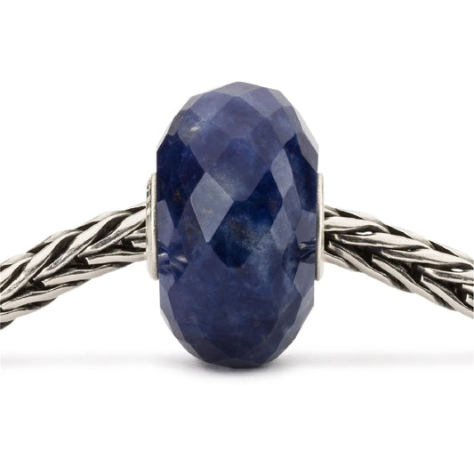 Beads donna Trollbeads pietra di sodalite blu sfaccettata MISURA UNICA