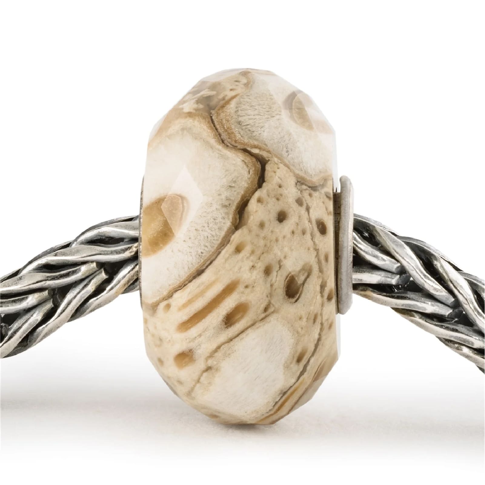 Beads da donna Trollbeads con pietra di legno fossile MISURA UNICA