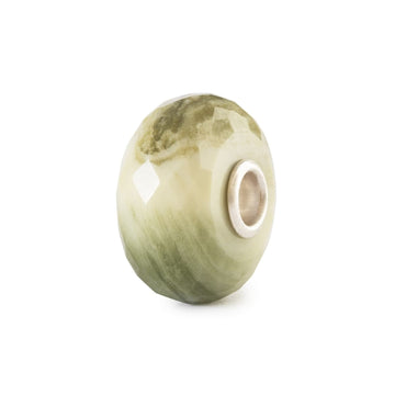Beads Trollbeads in argento e con calcite giallo-verde MISURA UNICA