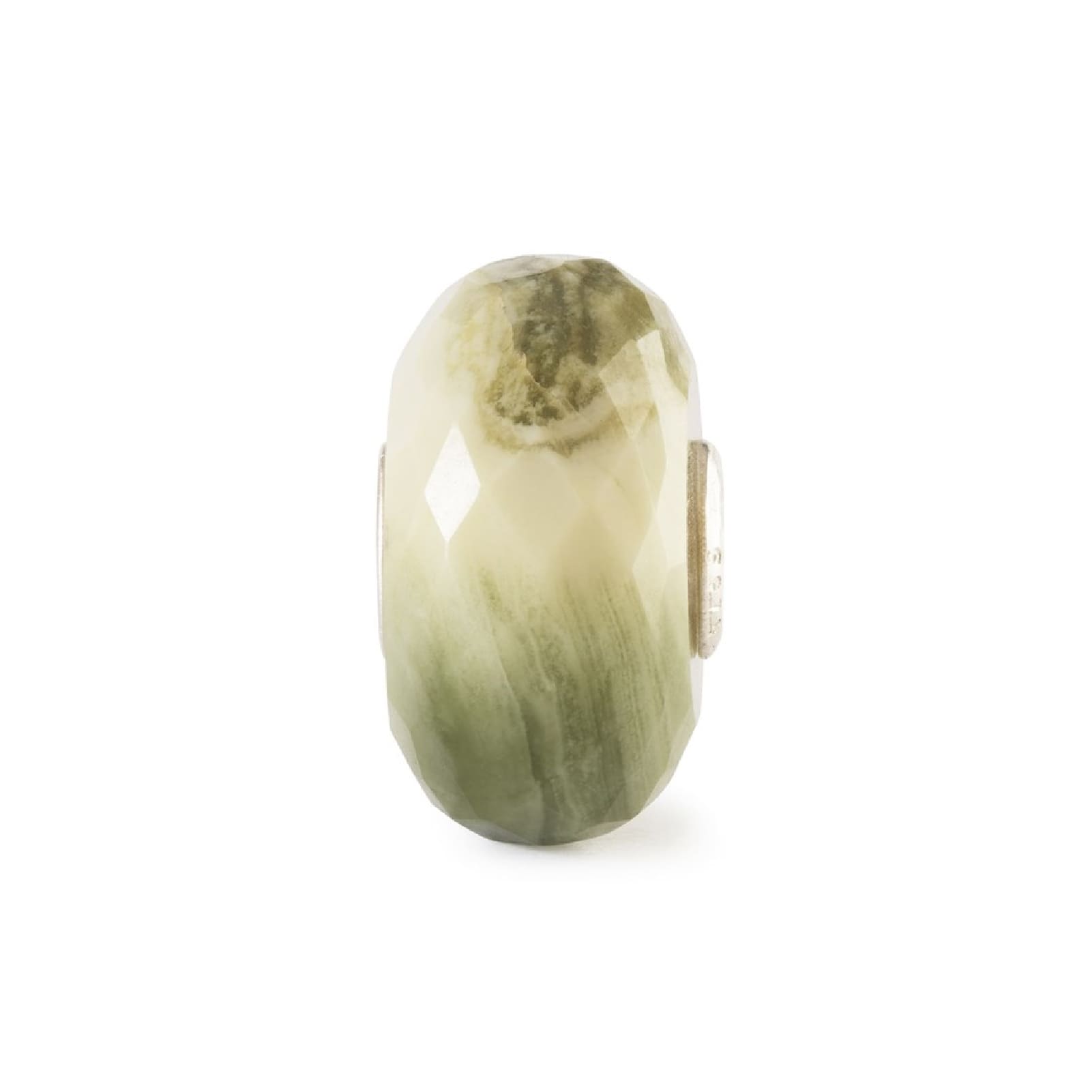 Beads Trollbeads in argento e con calcite giallo-verde MISURA UNICA