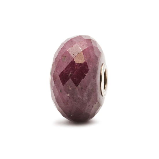 Beads donna Trollbeads con rubino rosso scuro sfaccettato MISURA UNICA