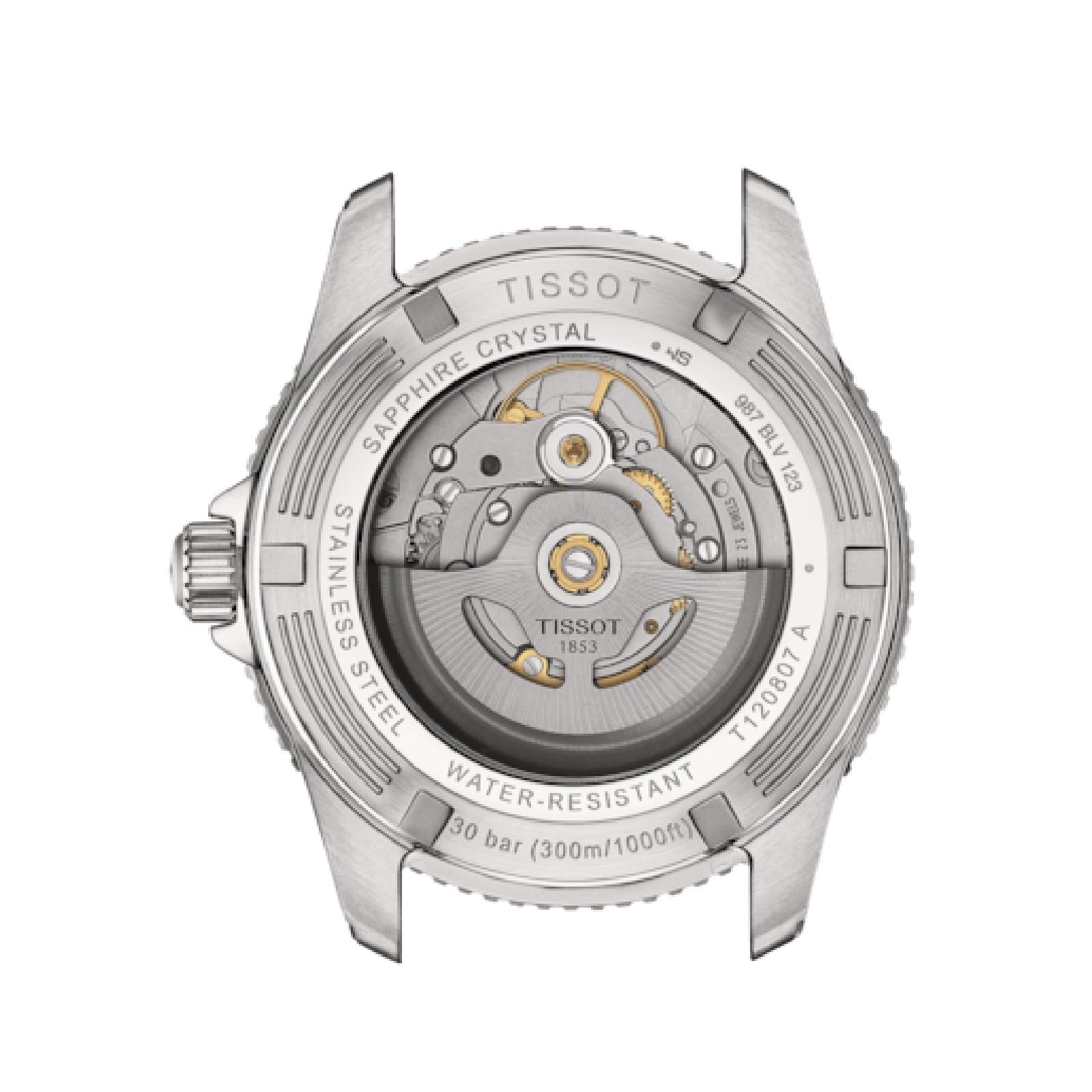 Orologio automatico uomo Tissot T-Sport in acciaio quadrante turchese 40 mm T1208071109100-2