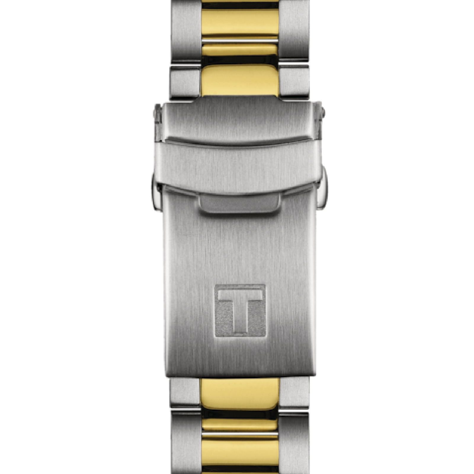 Orologio automatico uomo Tissot T-Sport in acciaio dorato quadrante nero 40 mm T1208072205100-4