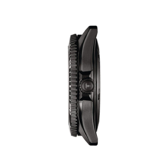 Orologio automatico uomo Tissot T-Sport in acciaio e gomma nera 40 mm T1208073704100-3