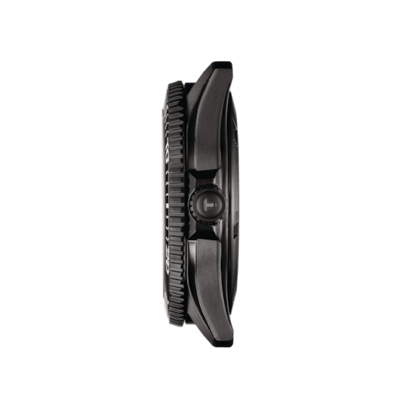 Orologio automatico uomo Tissot T-Sport in acciaio e gomma nera 40 mm T1208073704100-3