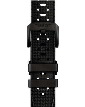Orologio automatico uomo Tissot T-Sport Seastar 1000 cassa 40 mm in acciaio nero con cinturino gomma nera quadrante blu T1208073704100