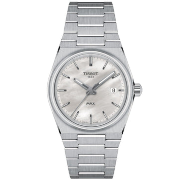 Orologio solo tempo donna Tissot T-Classic PRX in acciaio con madreperla 35 mm T1372101111100-1