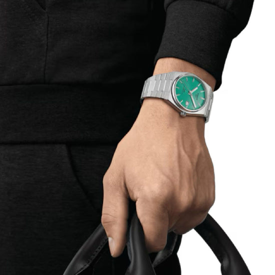 Orologio uomo Tissot PRX Powermatic 80 acciaio quadrante verde 40 mm T1374071109101-4