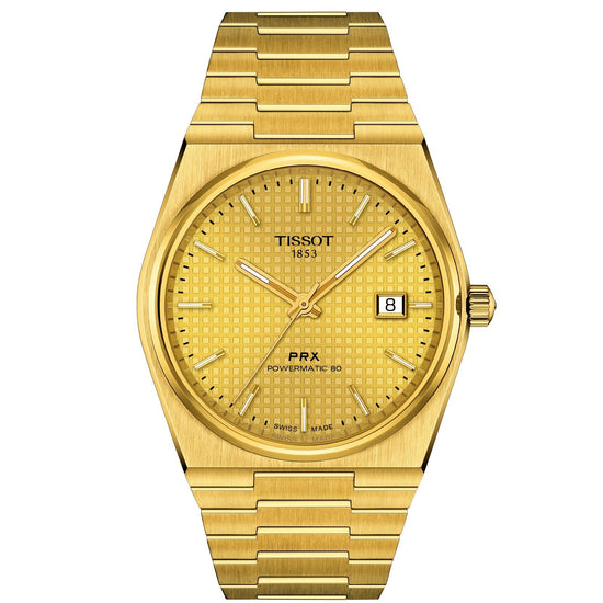 Orologio uomo auto Tissot T-Classic cassa bracciale acciaio oro 40mm T1374073302100-1