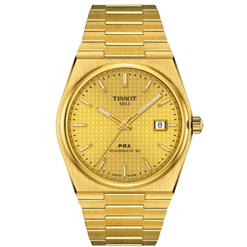 Orologio uomo auto Tissot T-Classic cassa bracciale acciaio oro 40mm T1374073302100-1