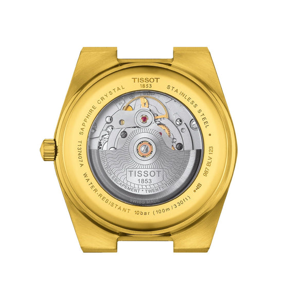 Orologio uomo auto Tissot T-Classic cassa bracciale acciaio oro 40mm T1374073302100-2
