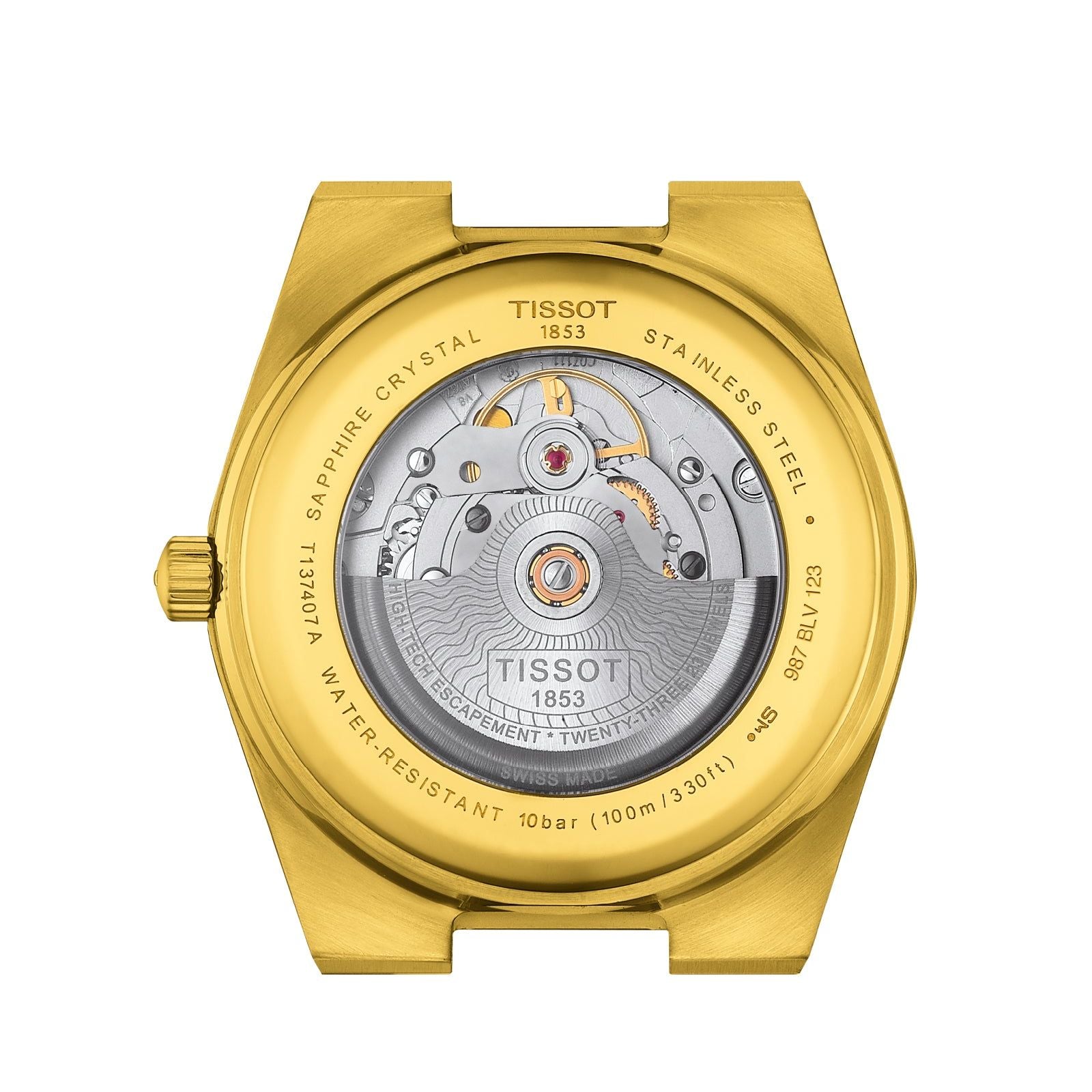 Orologio uomo auto Tissot T-Classic cassa bracciale acciaio oro 40mm T1374073302100-2