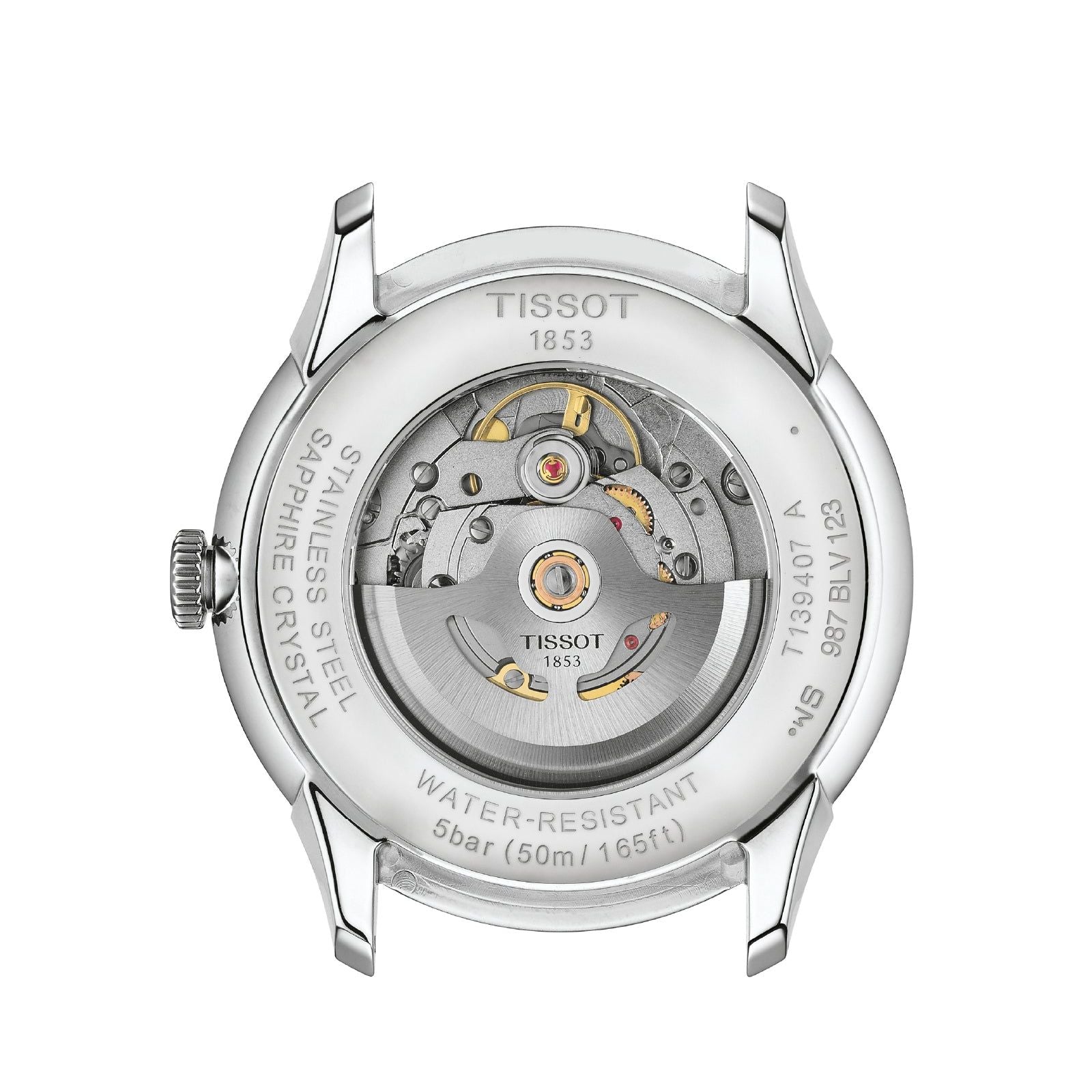 Orologio automatico uomo Tissot T-Classic acciaio e pelle marrone 42mm T1394071604100-2